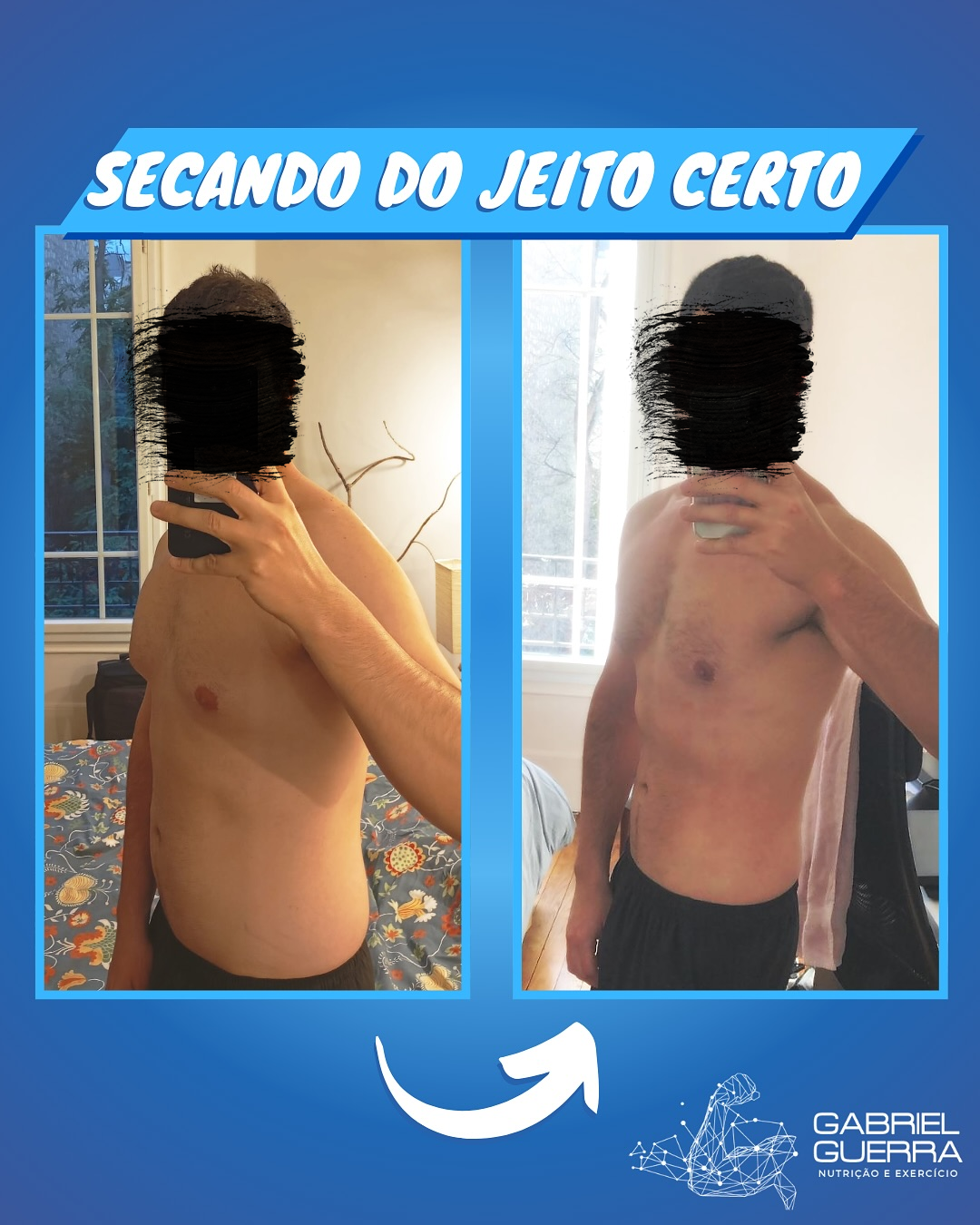 André secando do jeito certo.