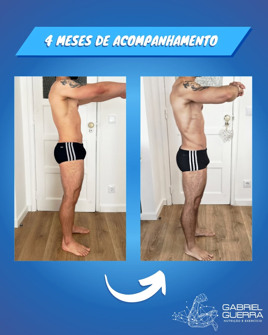 Após 4 meses de acompanhamento o resultado é notável.